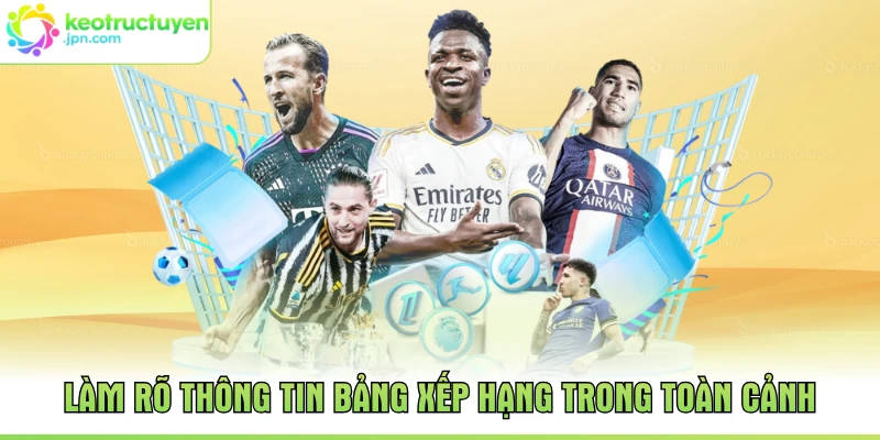 Làm rõ thông tin bảng xếp hạng trong toàn cảnh